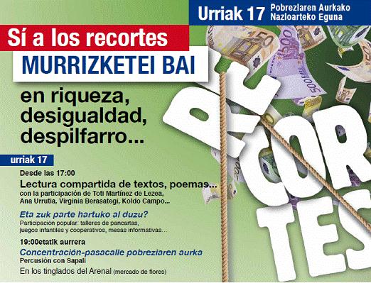 17 OCTUBRE, DÍA INTERNACIONAL DE LUCHA CONTRA LA POBREZA