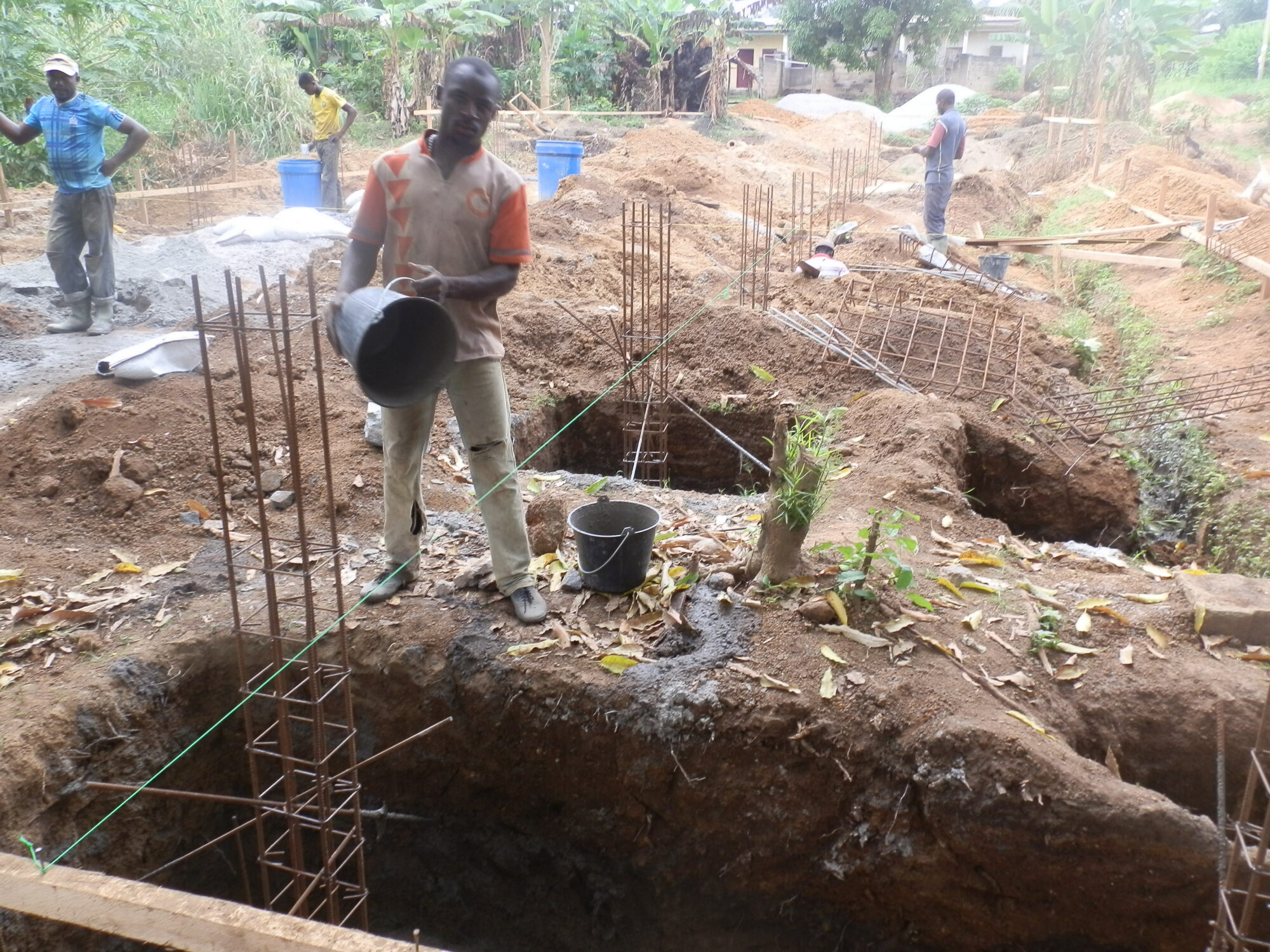 Bafia-Inicio de la obra de ampliación de la escuela de Bafia.