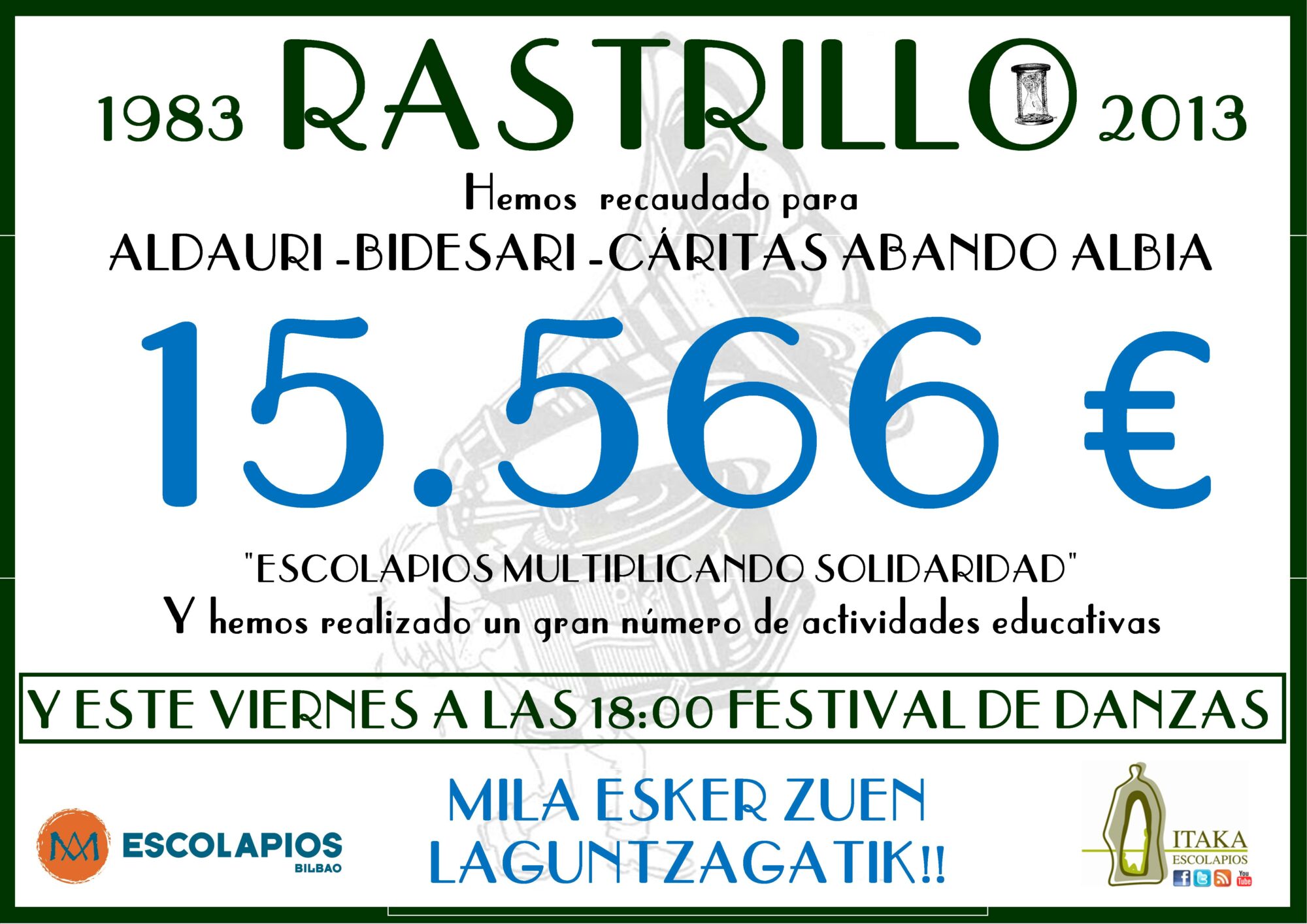 15.566 euros, balance provisional del Rastrillo 2013