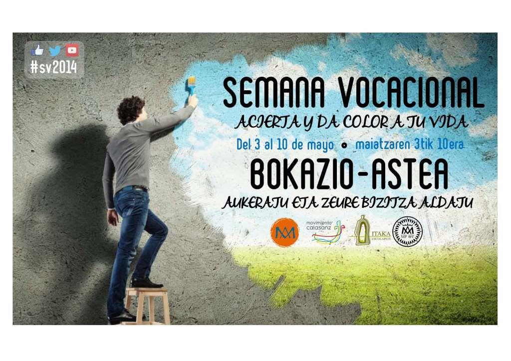 Semana vocacional del 3 al 10 de mayo