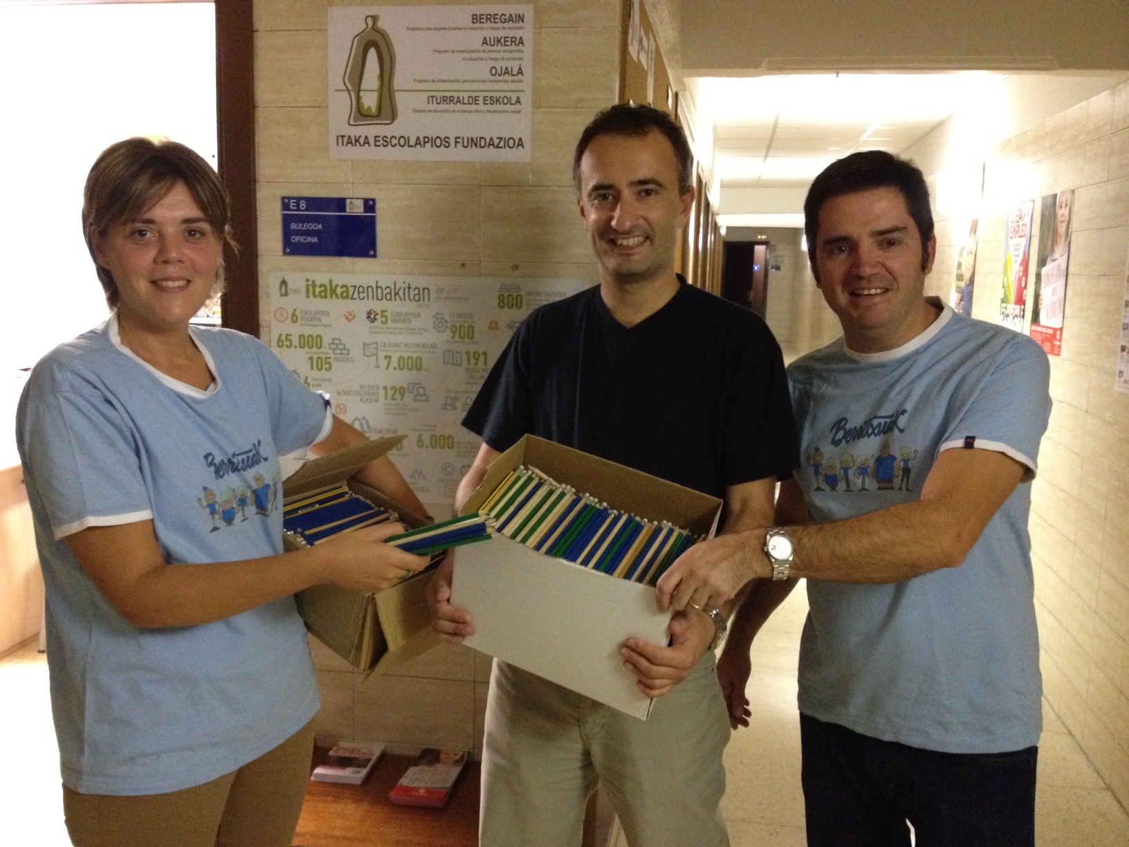 Donación de la asociación BERRITXUAK a Itaka Escolapios