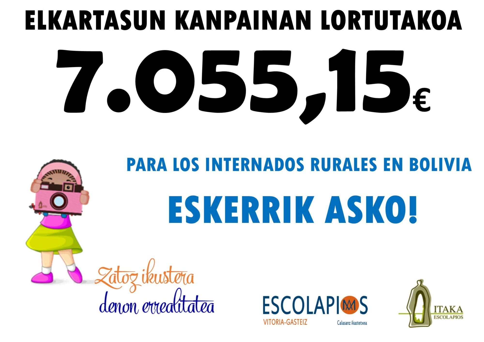 BALANCE Y AGRADECIMIENTO CAMPAÑA SOLIDARIA EN VITORIA-GASTEIZ