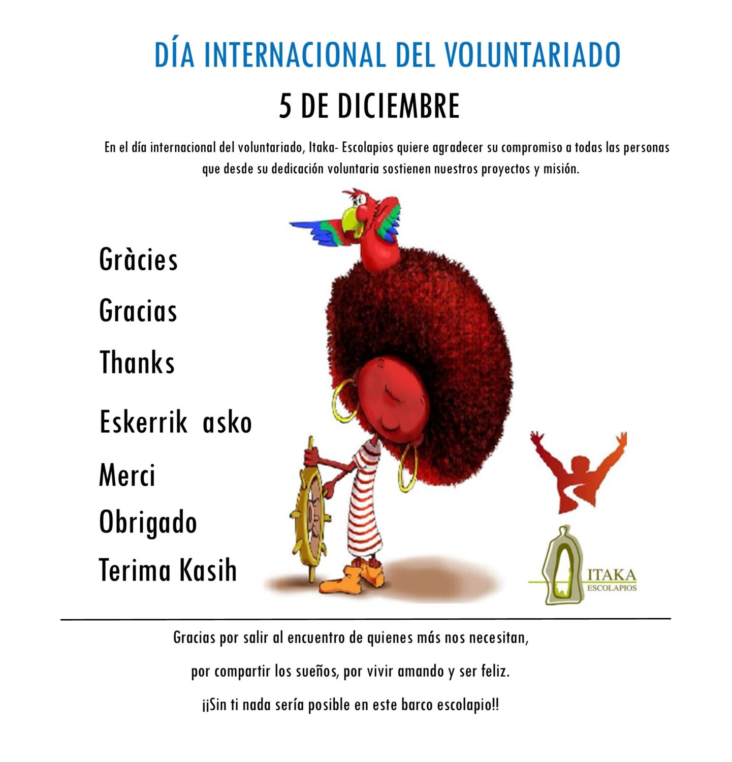 5 DE DICIEMBRE DÍA INTERNACIONAL DEL VOLUNTARIADO