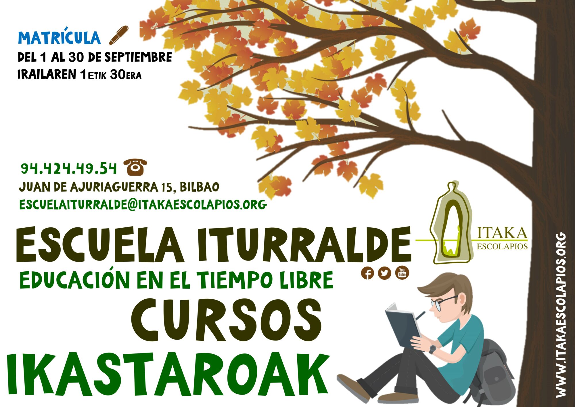 CURSOS DE EDUCACIÓN EN EL TIEMPO LIBRE EN BILBAO