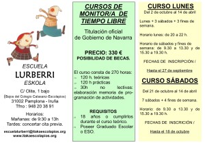 Cursos monitor-a Lurberri