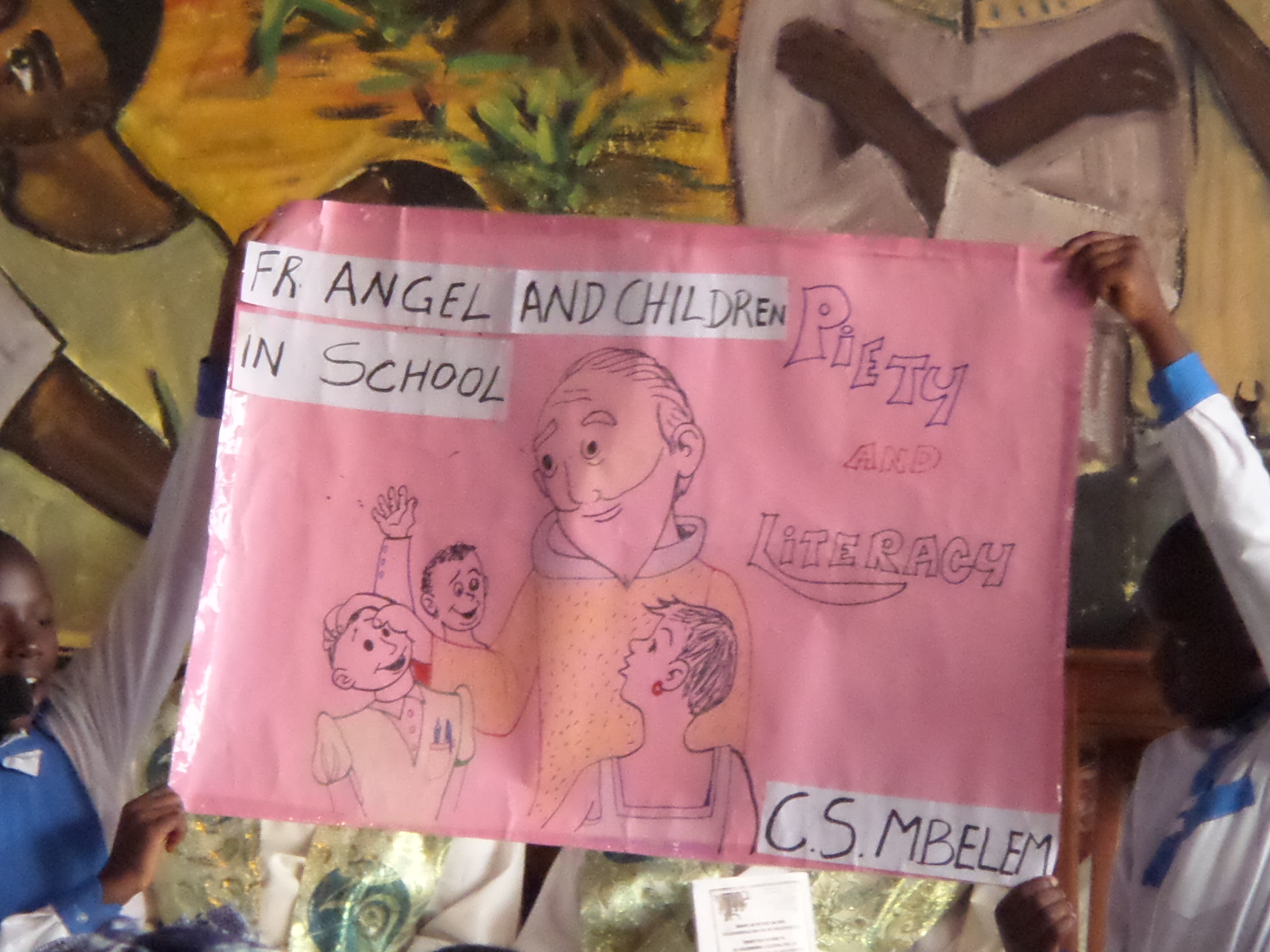 Angel Valenzuela Sch. P., en los corazones de los niños y niñas de Bamenda