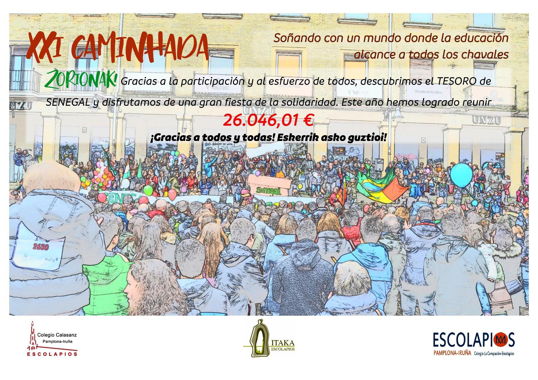 BALANCE DE LA CAMINHADA SOLIDARIA EN PAMPLONA - IRUÑA