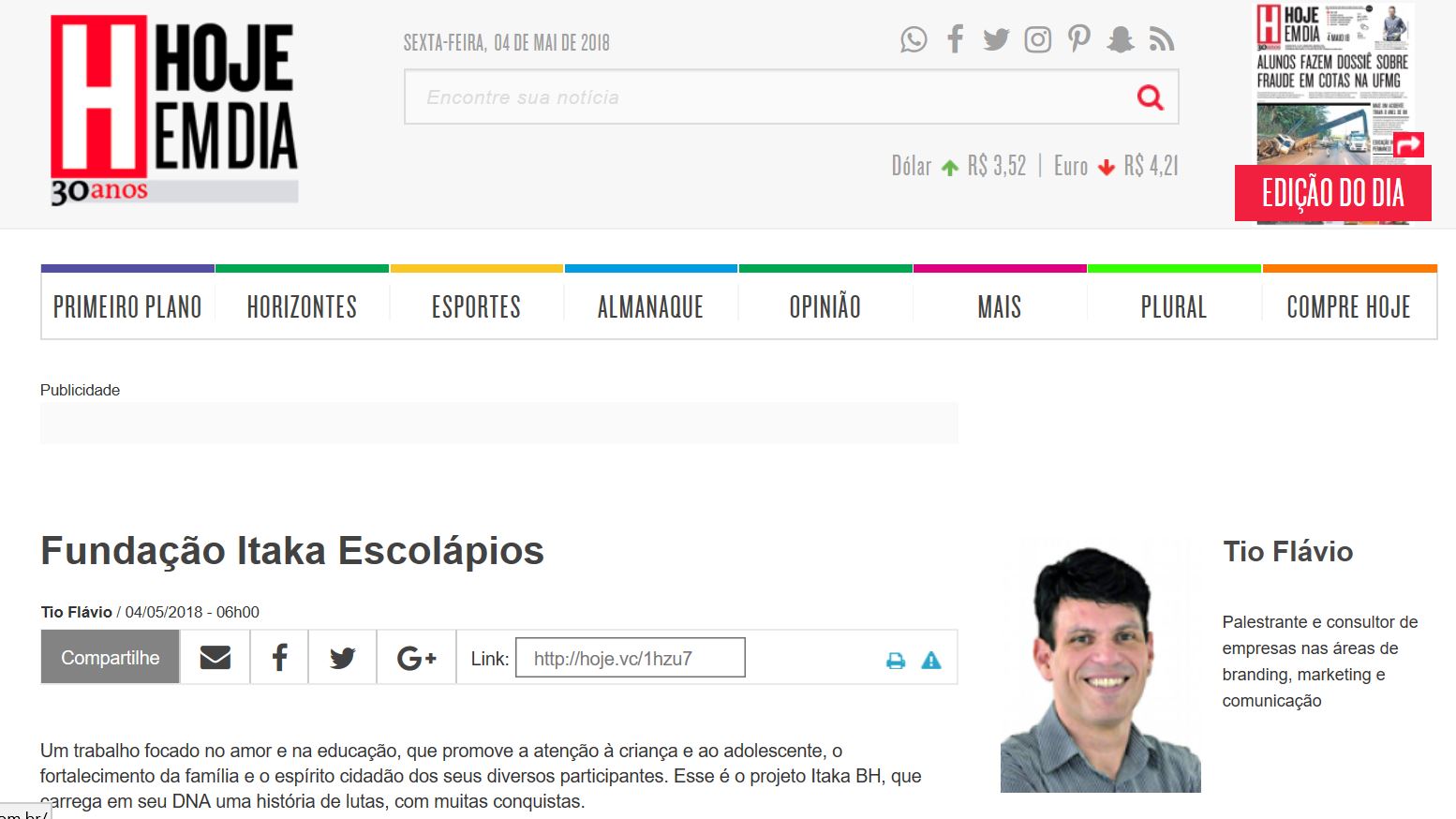 ITAKA – ESCOLAPIOS EN BRASIL