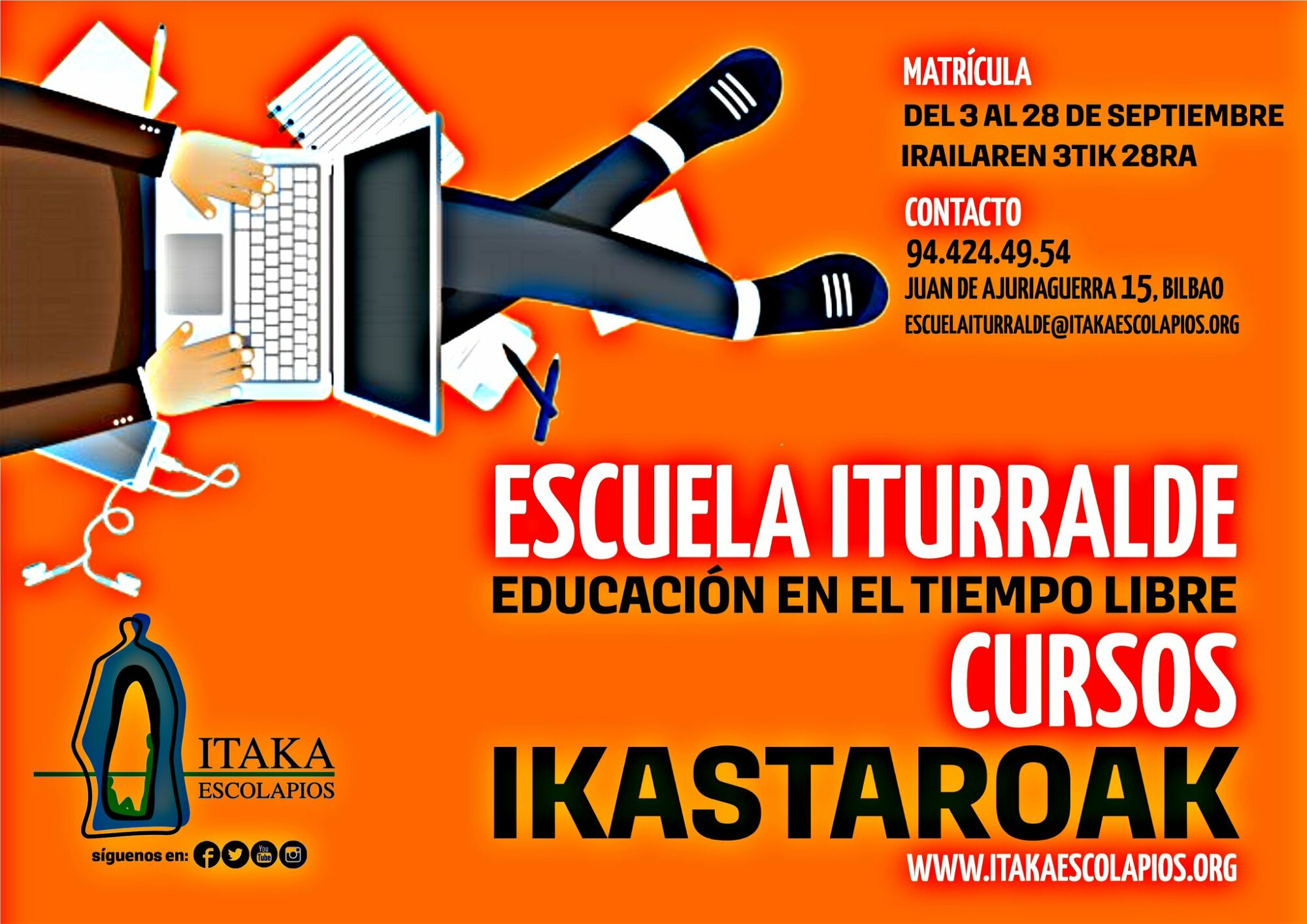 CURSOS DE EDUCACIÓN EN EL TIEMPO LIBRE EN BILBAO (CURSO 2018-19)