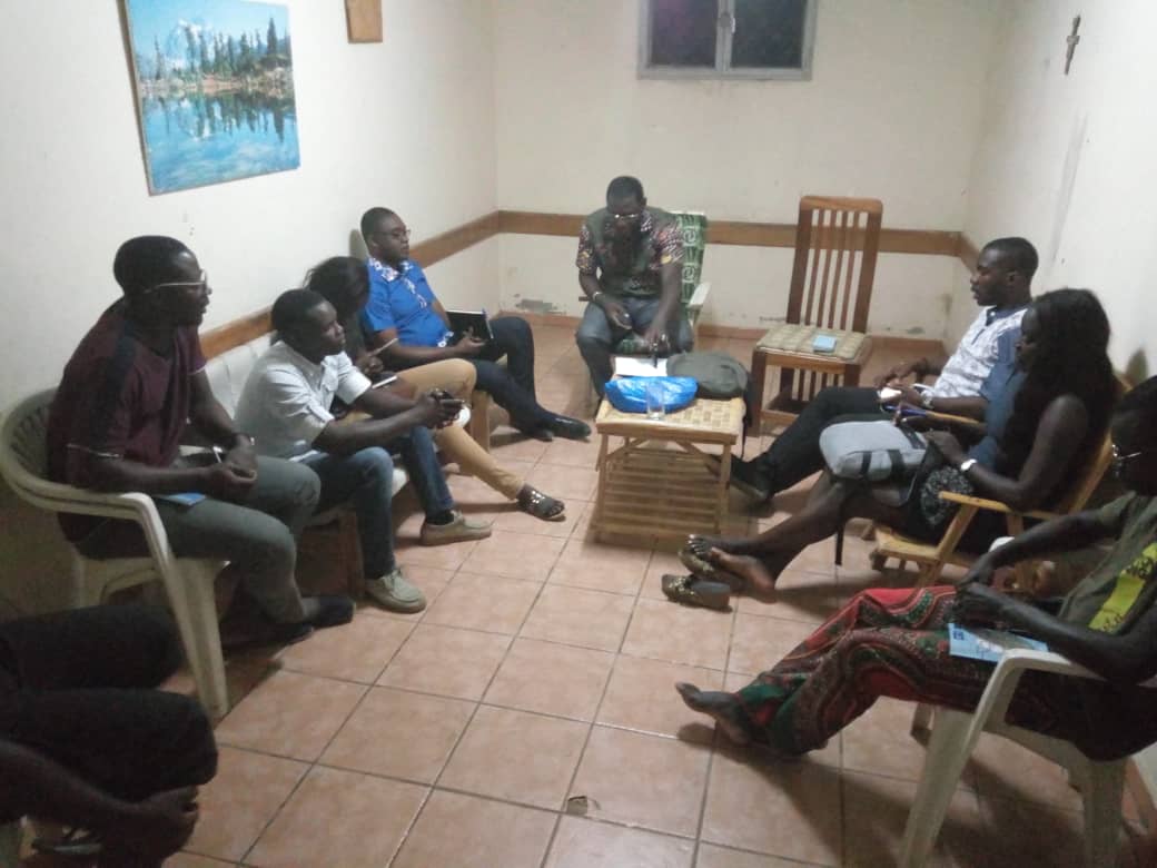Reunión del equipo del Movimiento Calasanz, Área Dakar