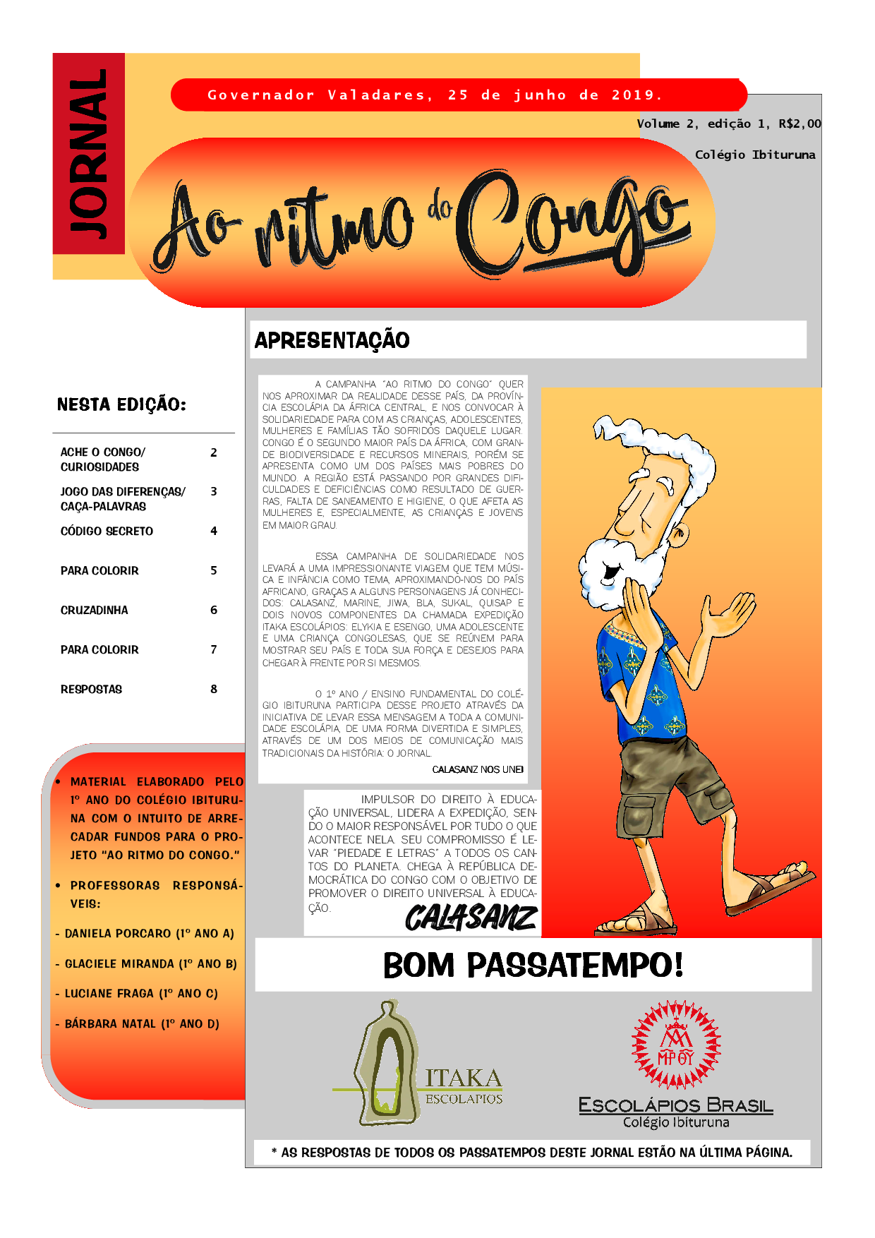 MATERIAL EDUCATIVO PARA LA CAMPAÑA HACIA EL CONGO