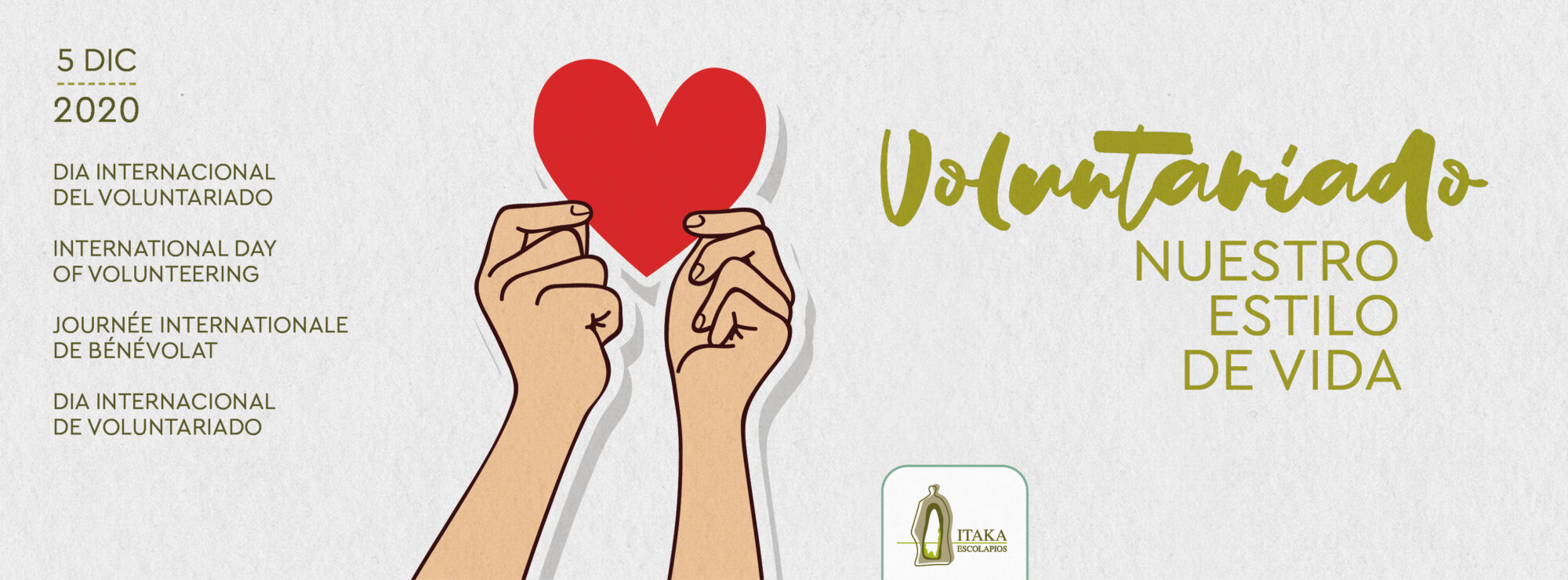 5 DE DICIEMBRE, DÍA INTERNACIONAL DEL VOLUNTARIADO