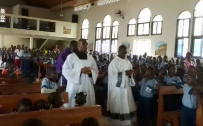ASH WEDNESDAY MASS AT THE SAINT JOSEPH CALASANZ BILINGUAL SCHOOL IN BAFIA