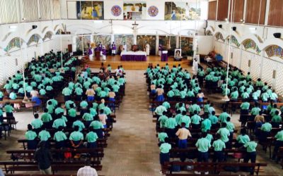 ASH WEDNESDAY MASS AT SAINT JOSEPH CALASANZ COLLEGE IN Malibé