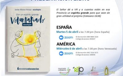 Presentación del libro sobre voluntariado "Con un espíritu grande", del P. Javier Alonso