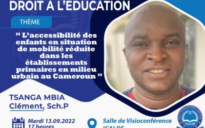 of the first students of the Master's degree in right to education of ICALDE